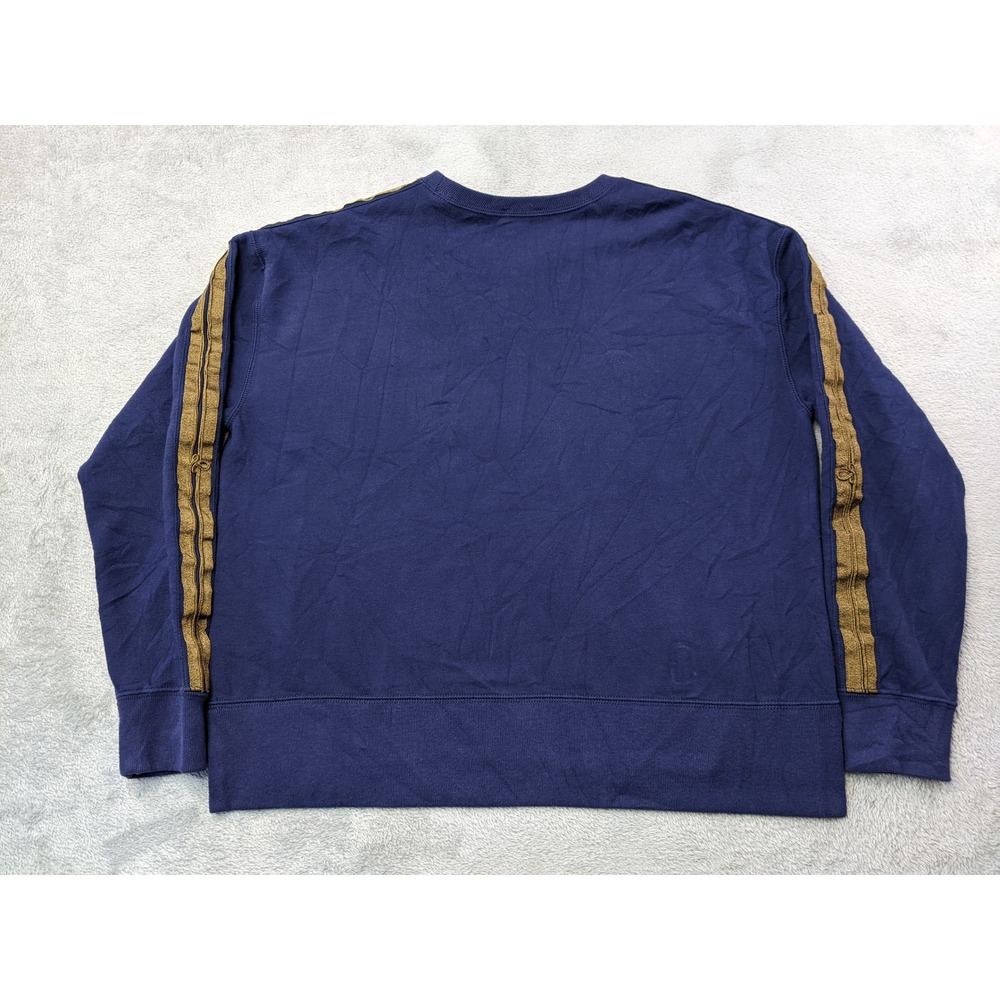 Polo Ralph Lauren Women's L Long Sleeve Pullover Sweatshirt Navy w/Gold Braids - Picture 3 of 11